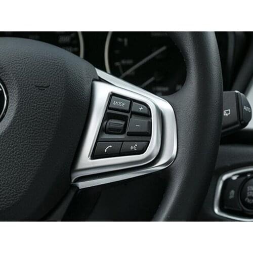 Fit For BMW X1 2016 Auto Car Steering-wheel Steering wheel Switch Button Trim Frame Cover Car-covers Sequins Interior Accessory