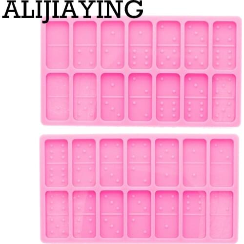 DY0580 Super Glossy Domino Silicone Mold Epoxy Craft Molds DIY Polymer Clay Resin Crafting Mould