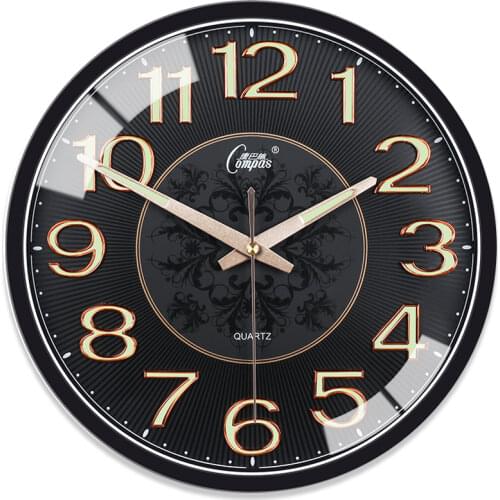 Luminous Large Wall Clock Silent Night Light Living Room Clocks Wall Retro Bedroom Wall Watch Relogio De Parede Gift Ideas FZ741