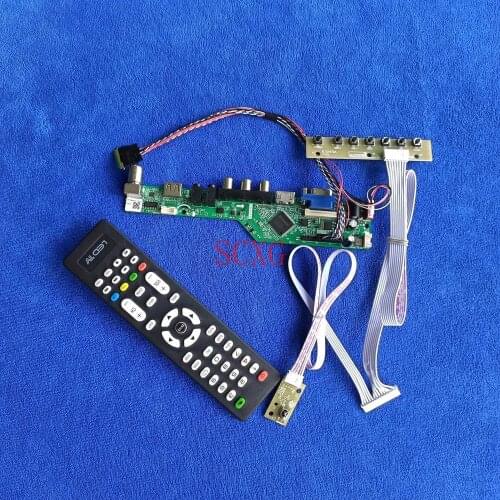 VGA USB AV HDMI-compatible Display controller board 1280*800 LED LCD DIY Kit LVDS 40-Pin For B121EW09 V0/V1/V2/V3 Analog signal