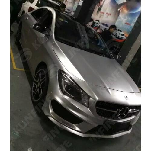 Car Styling Wrap Matt Ice Silver Car Vinyl film Body Sticker Car Wrap With Air Free Bubble For Vehiche 1.52*20 M / Roll