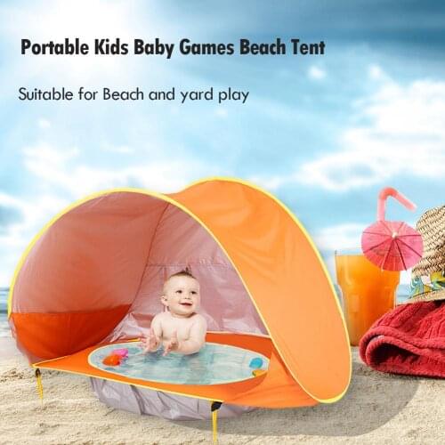 Waterproof Polyester Portable Kids Baby Games Beach Tent Build Indoor Outdoor Sunshade Swimming Pool House Toys