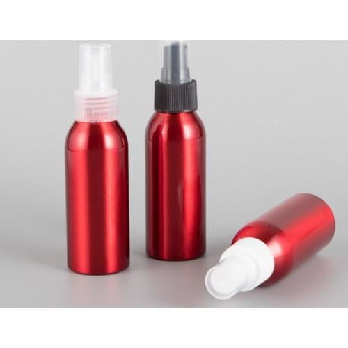 10/30pcs 100ml Aluminium Spray Refillable Bottle Empty Bottles Travel Pump Cosmetic Container Empty Atomizer Perfume Bottle