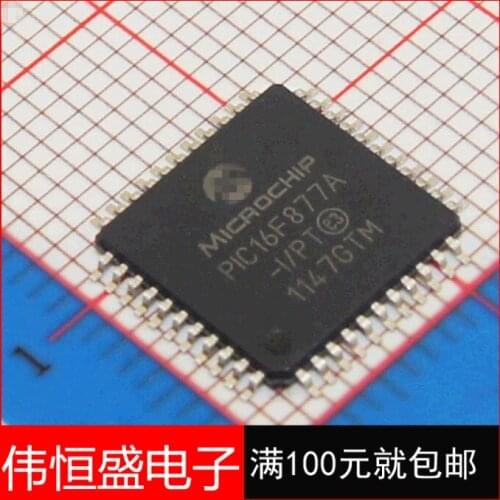 100% New&original PIC16F877A-I/PTQFP44 8