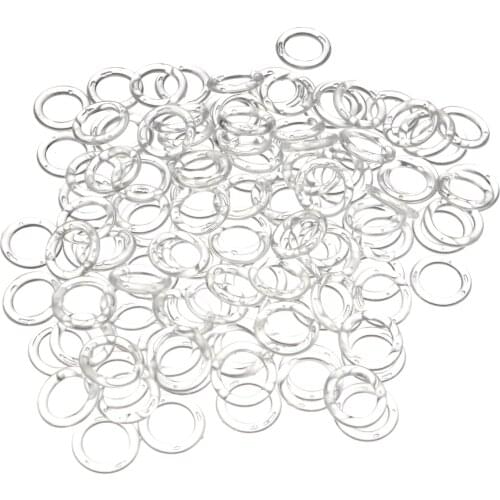 100pcs Curtain Rings Roman Rings Plastic Hanging Rings Curtain Accessories