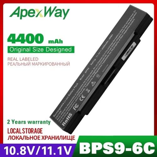 4400mAh laptop battery for Sony VAIO BPS9 B VGP-BPS10 VGP-BPS9 VGP-BPS9A/B VGP-BPS9/B