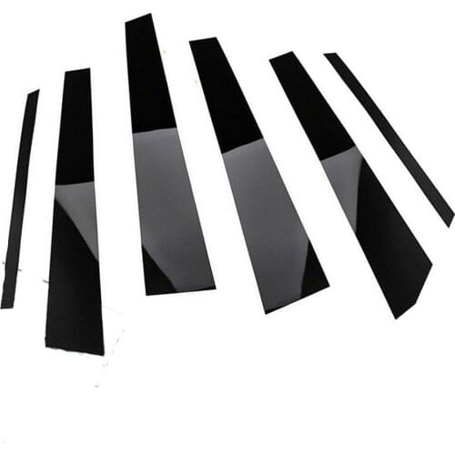 Car Styling 6PCS ABS Car Casement B-pillars Sticker Trim For BMW 3 Series For BMW 3 Series E90 E36 E46 E92 E91 E93 2005-2012