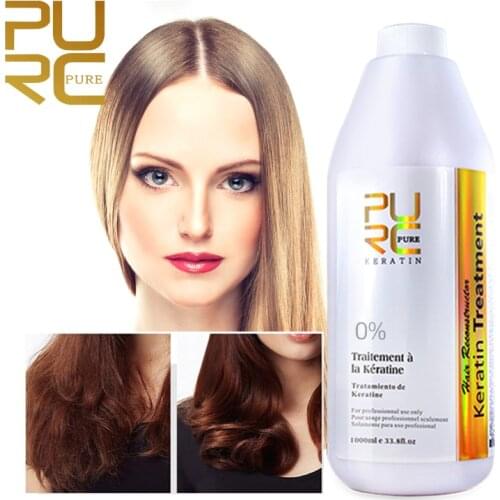 PURC 0% 5% 8% 12% Brazilian Keratin Treatment Hair Straightening Repair Damaged Hair Scalp Treatments Curly Hair Products 1000ml