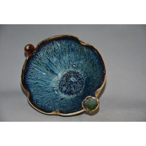 Rare Old Chiinese porcelain bowl,Jizhou kiln,Lotus Bowl,Rabbit hair glaze,There mark,best collection & adornment, Free shipping