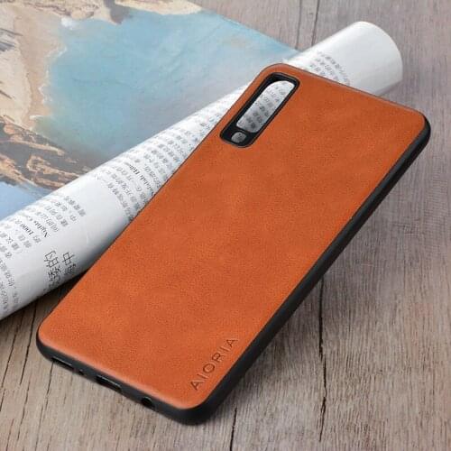 Case for Samsung Galaxy A5 A6 A7 A8 A9 Plus Star 2017 2018 coque Luxury Vintage leather skin phone case cover funda capa silicon