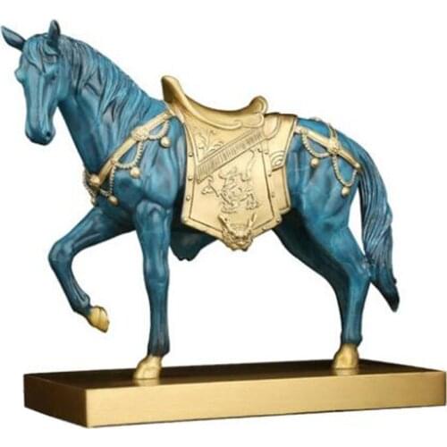 Colorful copper Horse statue placed pieces of Feng Shui home decoration decoration hotel office family decoration accessories