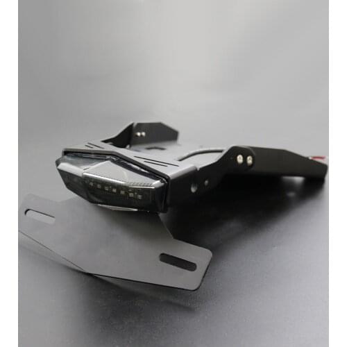 Motorcycle Tail Mount License Plate Bracket Brake Rear Lamp Taillight For BMW R NINE T 2014-2018 R9T