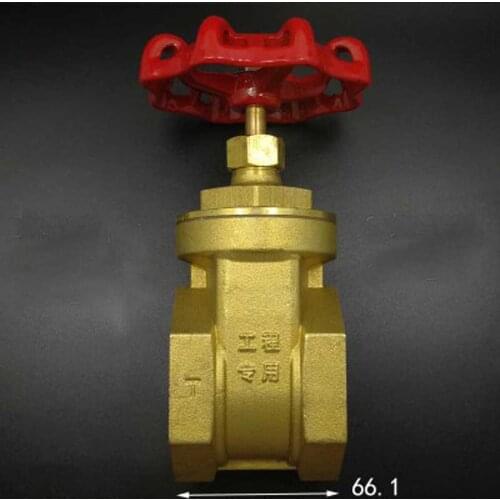Brass Gate Valve DN50 2" BSPP Female 16Bar Working Pressure Port Size 41.5mm