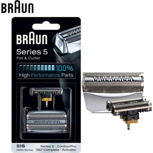 Braun 51S razor blade Foil & Cutter Replacement Series 5 Electric Shavers Heads (8998 8595 8590 5643 5644 5645 New 550 New 570)