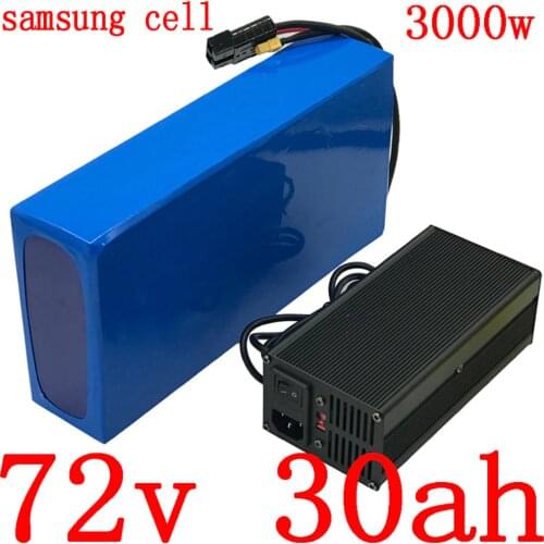 72V 20Ah 25Ah 26Ah 30Ah lithium battery use samsung cell 72V 2000W 3000W electric scooter battery 72V 30AH electric bike battery