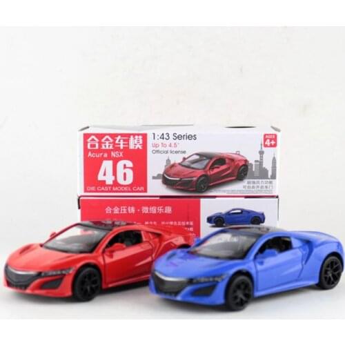 1:39 Scale Acura NSX Alloy Pull-back car Diecast Metal Model Car For Collection Friend Children Gift