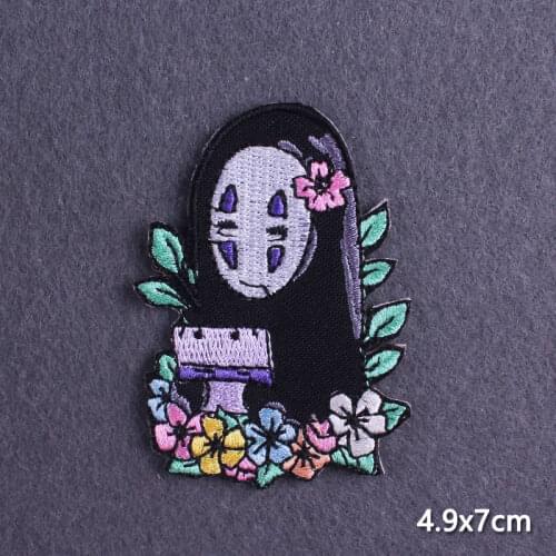 Hippie Letter Space Patch Iron On Patches For Clothing Ghost Lightning Embriodered Patches On Clothes Jeans Stripes On Jacket