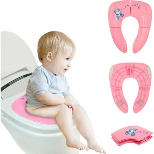 Newest Child WC Chair Toilet Seat Cover Folding Potty Seats Pad Training Children Safety Products for Baby Toddler Kids Bathroom