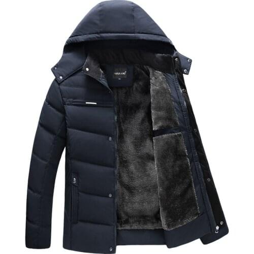 2020 New Winter Jacket Men Parkas Thicken Warm Men Fashion Hooded Coat Fleece Mans Jackets Outwear Jaqueta Masculina