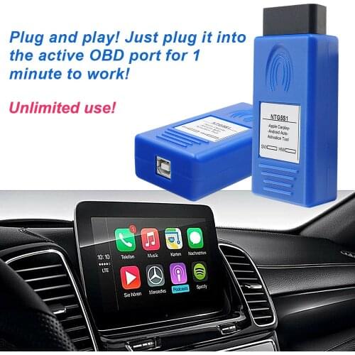 NTG5S1 CarPlay For Apple/Android NTG5 S1 CarPlay Protocol Communication OBD2 Activation Tool For Mercedes/Benz