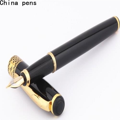 BAOER 68 Black colour Business Office meeting signature Medium Nib Fountain Pen New