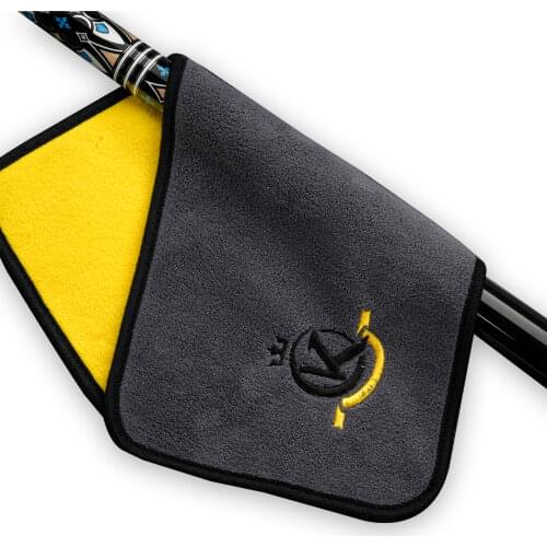 KONLLEN Towel Cloth Shaft Slicker Cloth Snooker Towel Burnisher Cue Embroidery Cleaner Pure Cotton Towel Billiard Accessories