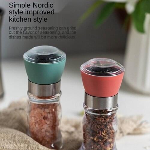 Manual Pepper Grinder Black Pepper Hand Twist Mill Bottle Sea Salt Pepper Manual Mill
