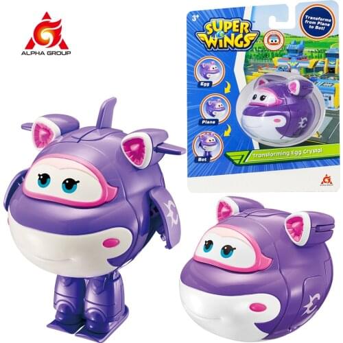 Super Wings Transforming Egg 3 forms Robots, cars, planes Transforming Deformation Airplane Robot Action Figures For Kis toys