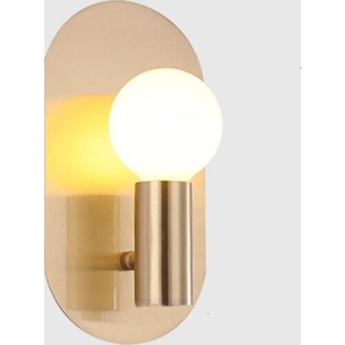High Quality Decoration Indoor Modern Fancy Glass Ball Wall Lamp Bathroom Light Bathroom Light Aplique Luz Pared bedroom light
