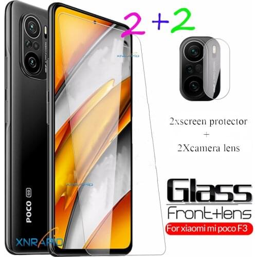 Tempered Glass For Xiaomi Pocophone Poco F3 Pro 5G Smartphone Screen Protector Mi Little Poco F3 GT Camera Protective Glass Film