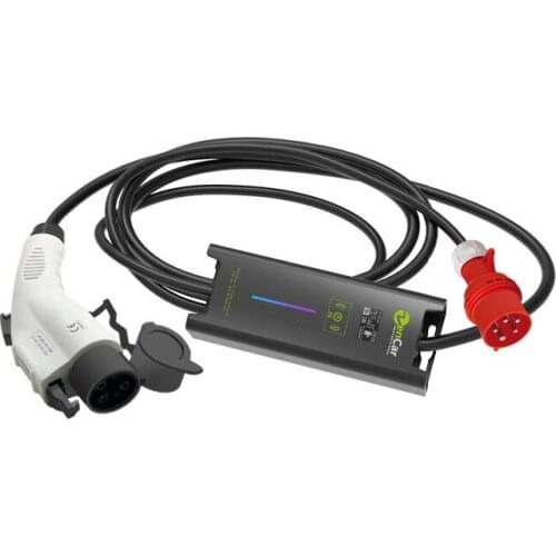 Zencar Mini 16A 3.7KW Type 2 Wallbox EV Charging Station With Red CEE