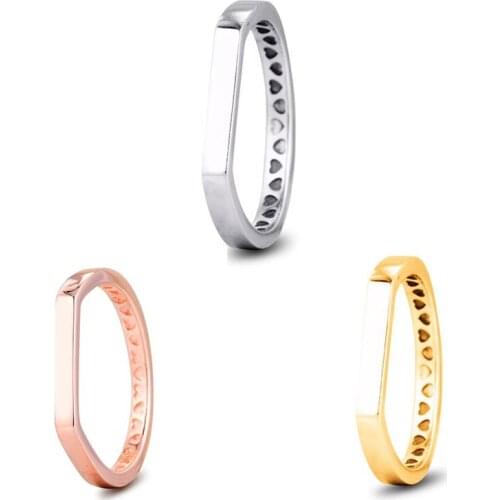 GPY Ring Logo Bar Rings Women Anel Feminino 100% 925 Jewelry Sterling Silver Anillos Mujer Wedding Bagues