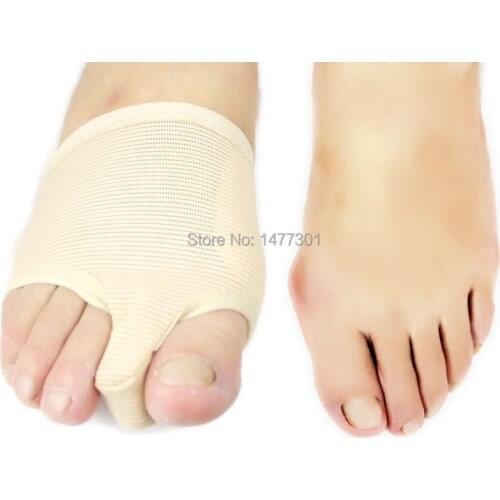 1pair Genuine biological Silicone Big toe Hallux valgus Toe separator Hallux valgus correction device Large blackmailed braces