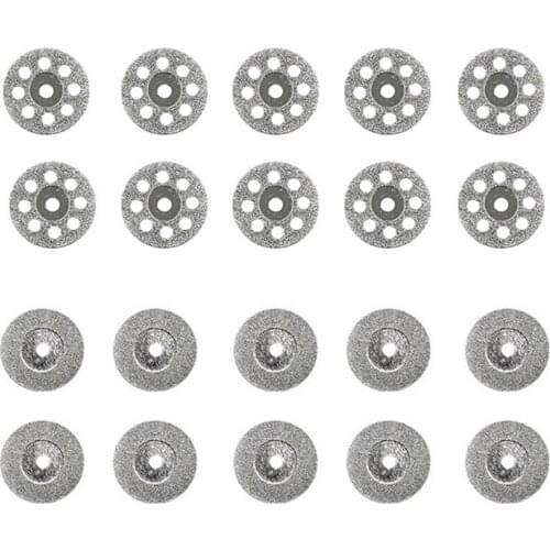 10pcs 22mm Diamond Cutting Wheels Dremel Rotary Tool Die Grinder Metal Cut Off Disc Glass Marble Tile Granite Cutting Accessory
