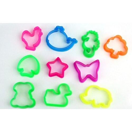 10pcs/set Random Color Plasticine Mold Tools Animal Shape Clay Mould Baby Children Toys Animal Clay Playdough Mold Tool Toys