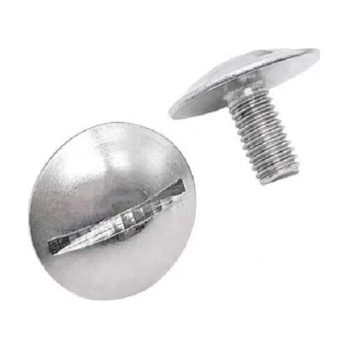100pcs/lot M2 M3 M4 M5 M6 GB947 Stainless steel 304 material extra large flat head slotted screw