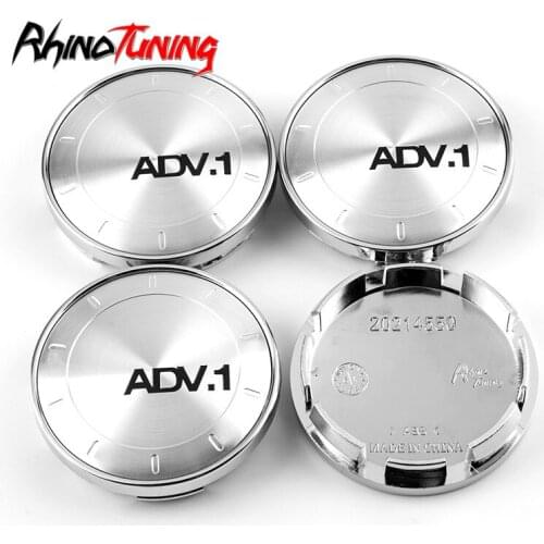 4pcs 60mm 56mm Silver ADV Wheel Caps Hub Car Center Cap for Rims Hubcaps Cover Auto Styling Accessories for ADV.1 Wheels