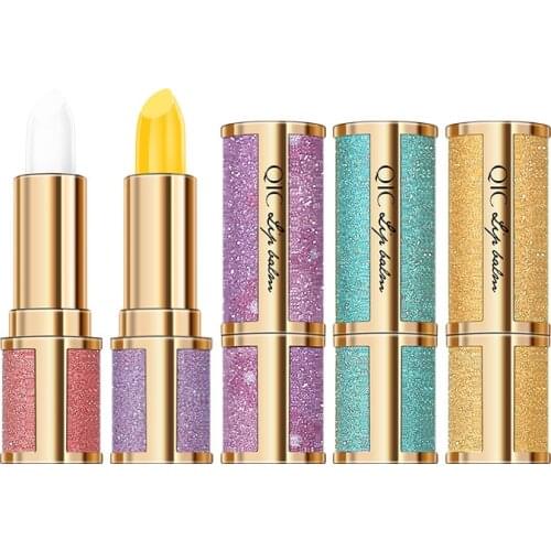 5 Color Natural Moisturizing Nutritious Lip Balm Temperature Changing Color Moisture Makeup Lipstick Lasting Lips Care Cosmetics