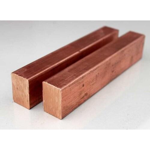 8x20x200mm High Quality Red Copper Shaft Square Flat Bar Model Maker DIY material All sizes in stock Free Shipping