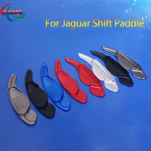2pcs Aluminum Car Steering Wheel Shift Paddle Extension Shifter For Jaguar XF XJ XFL EXL F-PACE F-TYPE Interior Accessories