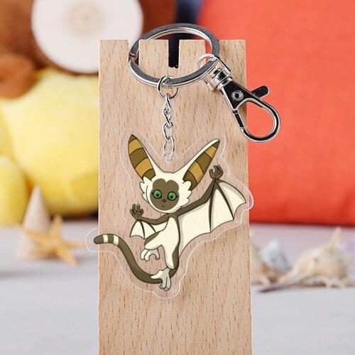 Anime Avatar series The Last Airbenders Keyring Cartoon Figure Aang Katara Azula Appa Acrylic Pendant keychain