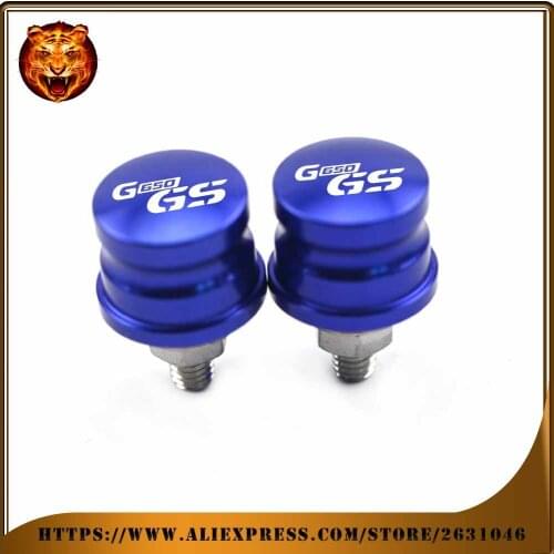 Motorcycle Rear Fender License Plate Bolt Screw M6 universal Decorative For BMW G650GS G650 2019 2018 Blue free shipping Logo