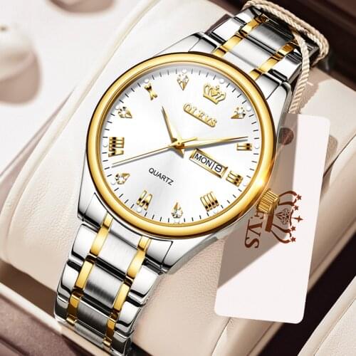 Top Brand Men Watches Date Stainless Steel Quartz Watch Waterproof Fashion Business Wristwatch Mens Luxury Relogio Masculino
