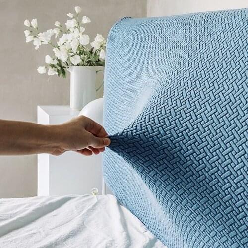 Headboard Covers European-style Simple Solid Color Elastic Thickened Dust-proof Cover Full Enclosed Elastic Protective Cover