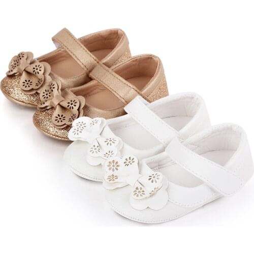 Kid Shoes For Girls Princess Shoes Fashion Floral Children Little Girls Leather Shoes Butterfly Knot Toddler Girls Shoes