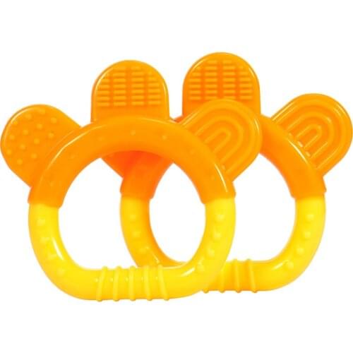 Baby Silicone Teething Toy Little Babies Teether Chewabl Silicone Toys Infant Dental Care Products Baby Teethers