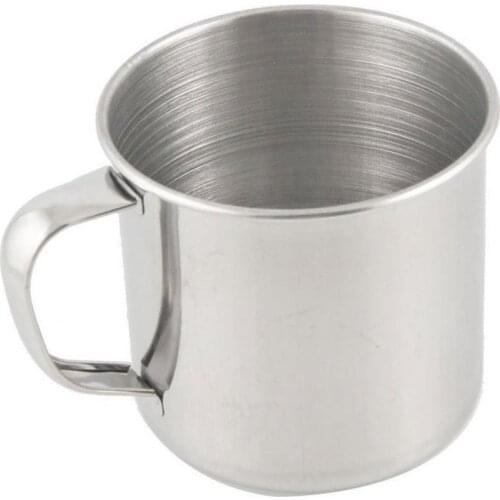Kitchen Stainless Steel Cup Outdoor Camping Hiking Stainless Steel Coffee Tea Mug Cup Office School Gift