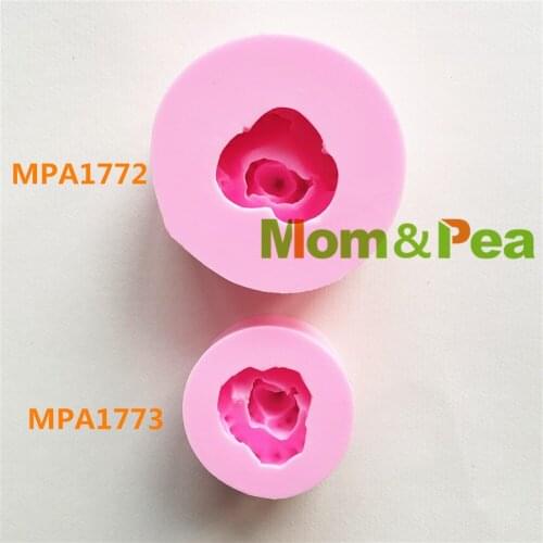Mom&Pea MPA1772-3 Flower Shaped Silicone Mold Cake Decoration Fondant Cake 3D Mold Food Grade Soap Mold