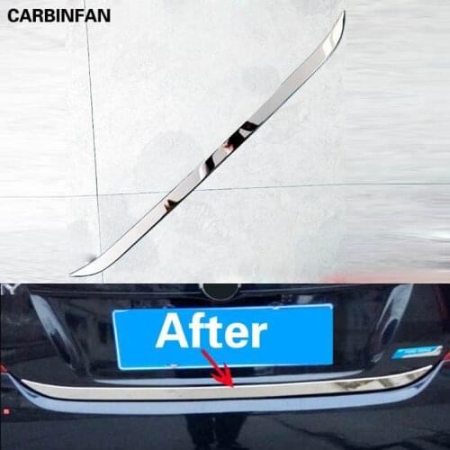 Rear Trunk Tail Gate Door Cover Boot Trim Edge Molding Strip Garnish Styling For Nissan Latio Almera Versa 2012 - 2017