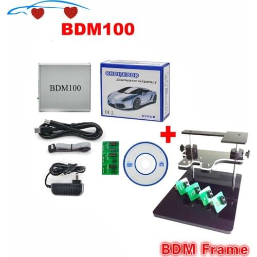 New BDM 100 ECU BDM 1255 Programmer BDM100 CDM1255 + BDM FRAME with Adapters Set fit for BDM100 programmer/ CMD, bdm frame